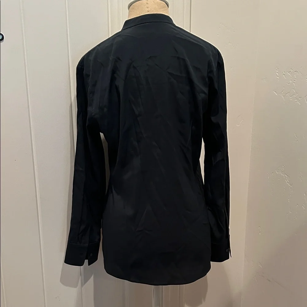 Boss Hugo Boss Dark Forrest Green/Blue Women's Button-up Top - Picture 6 of 9